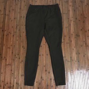 J. Jill Brown Ponte Knit Stretch Leggings